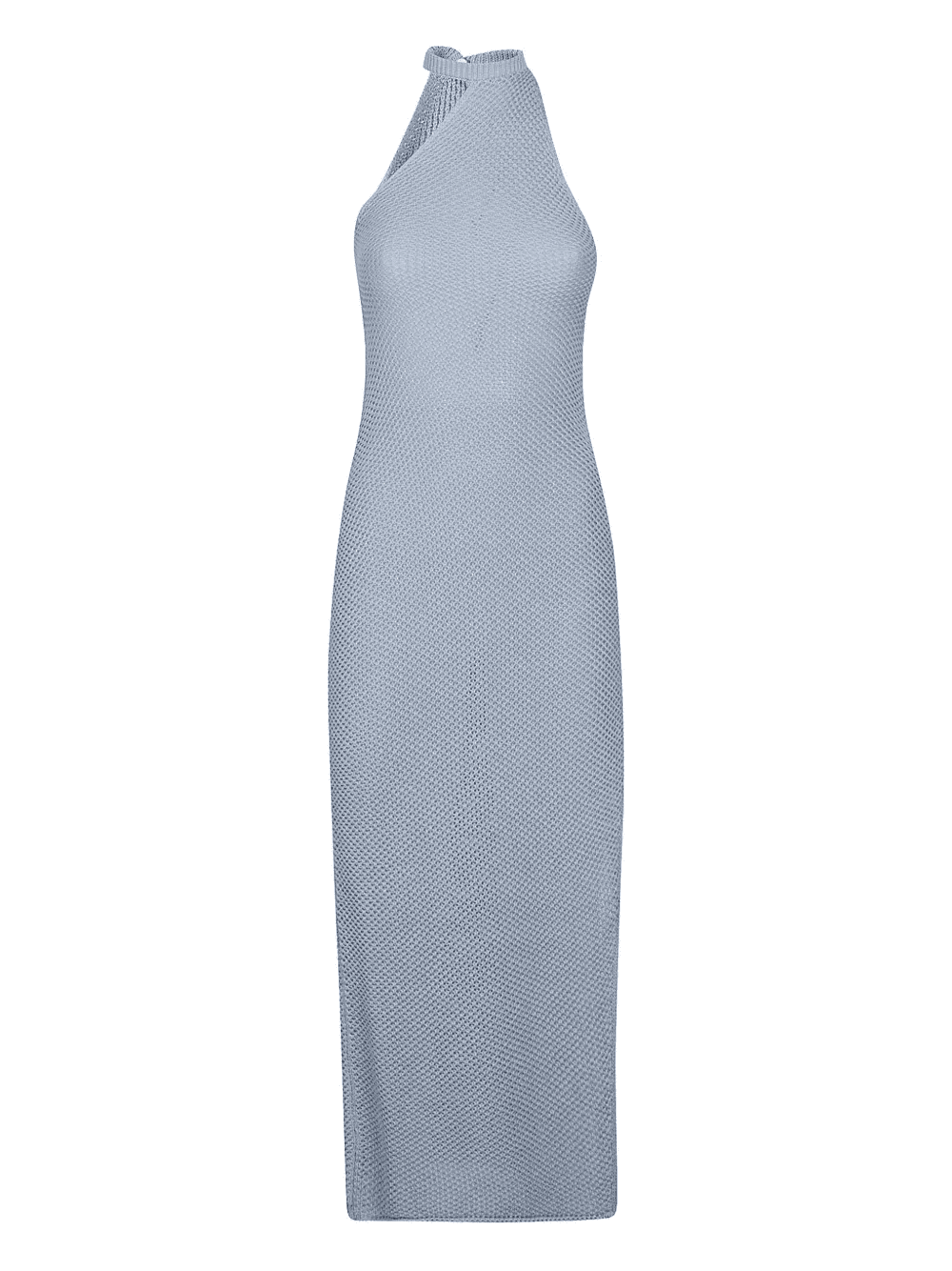 halterneck knitted midi dress - Image 1