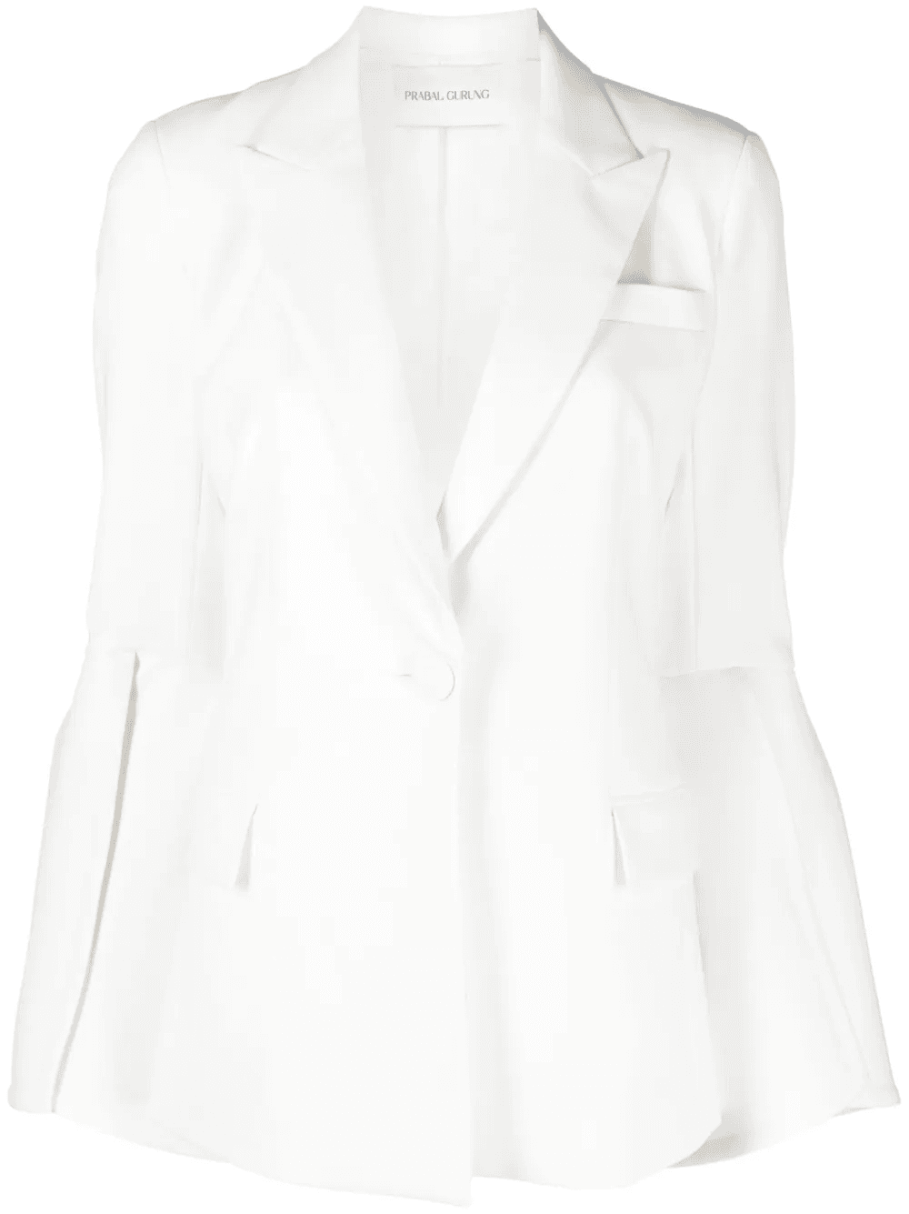 slit-sleeve single-breasted blazer - Image 1