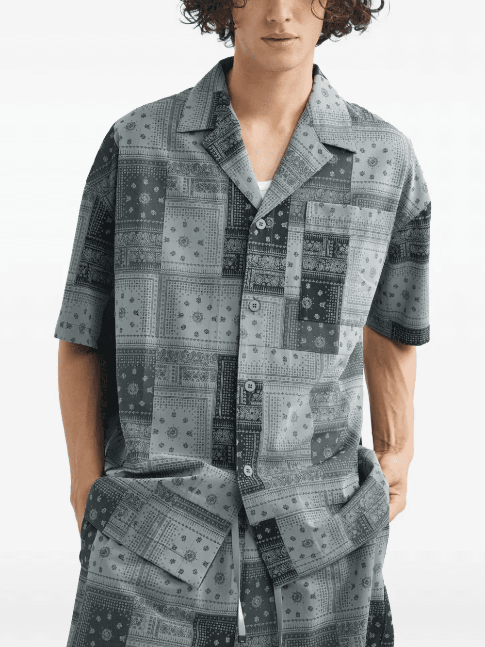 patchwork pocket shirt - Image 1