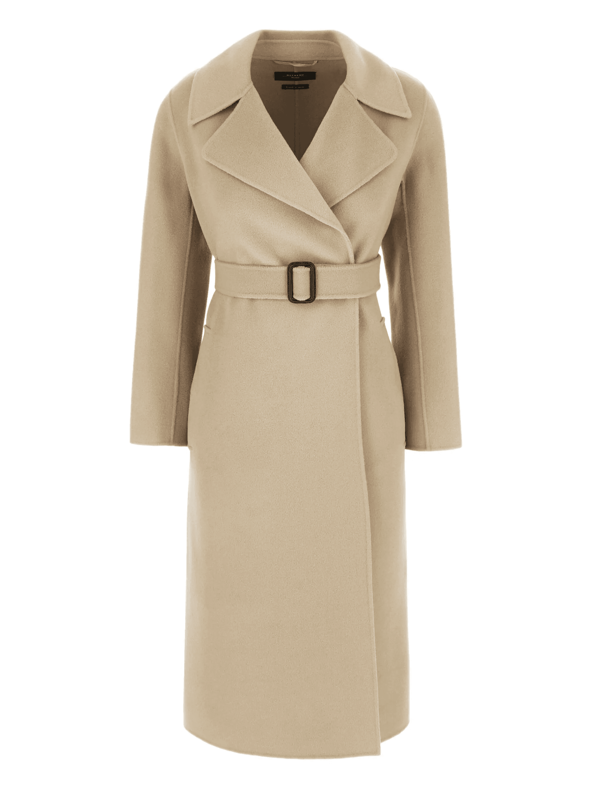 belted double-breasted coat - Image 1