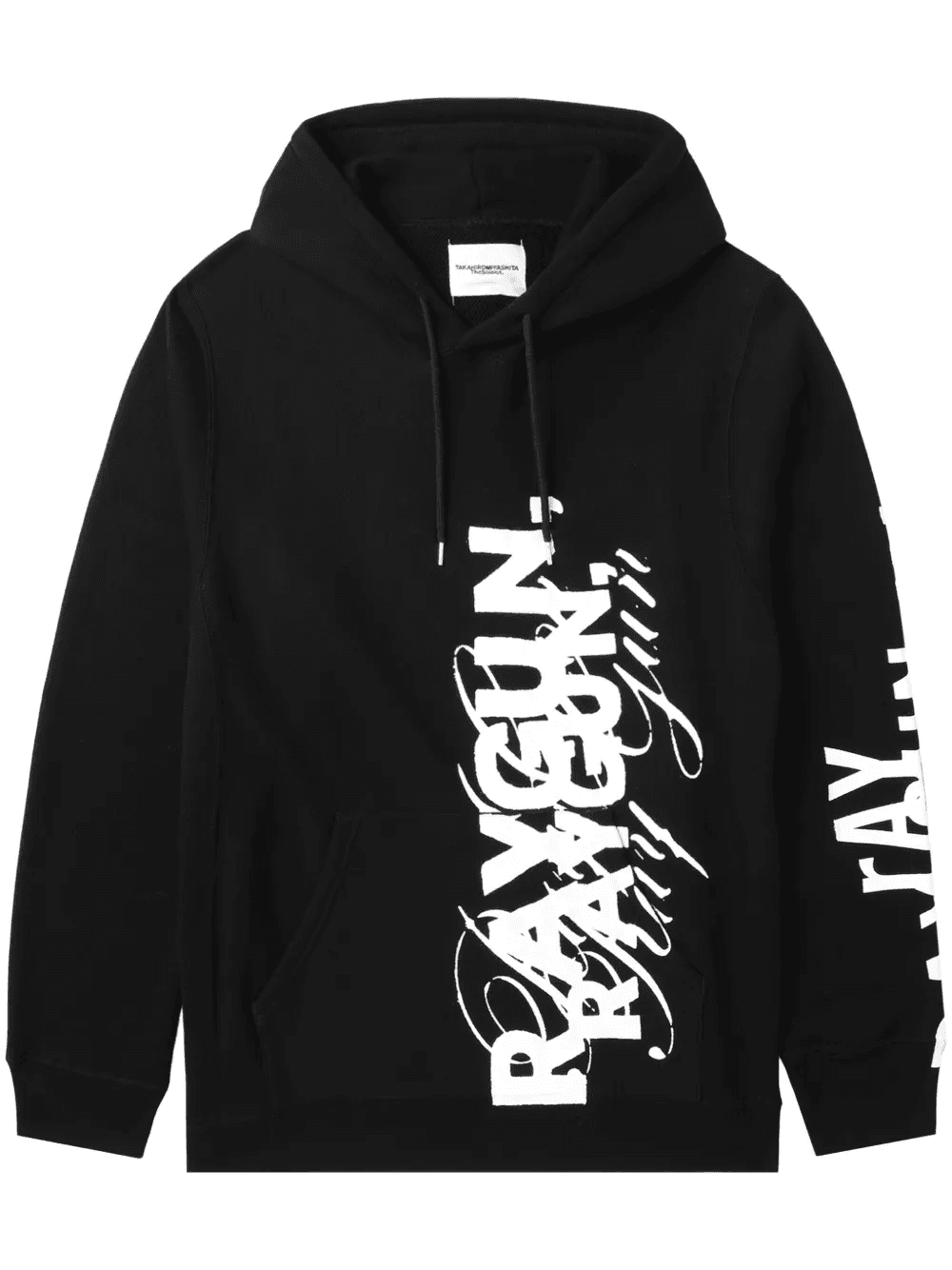 letter-print two-tone hoodie - Image 1