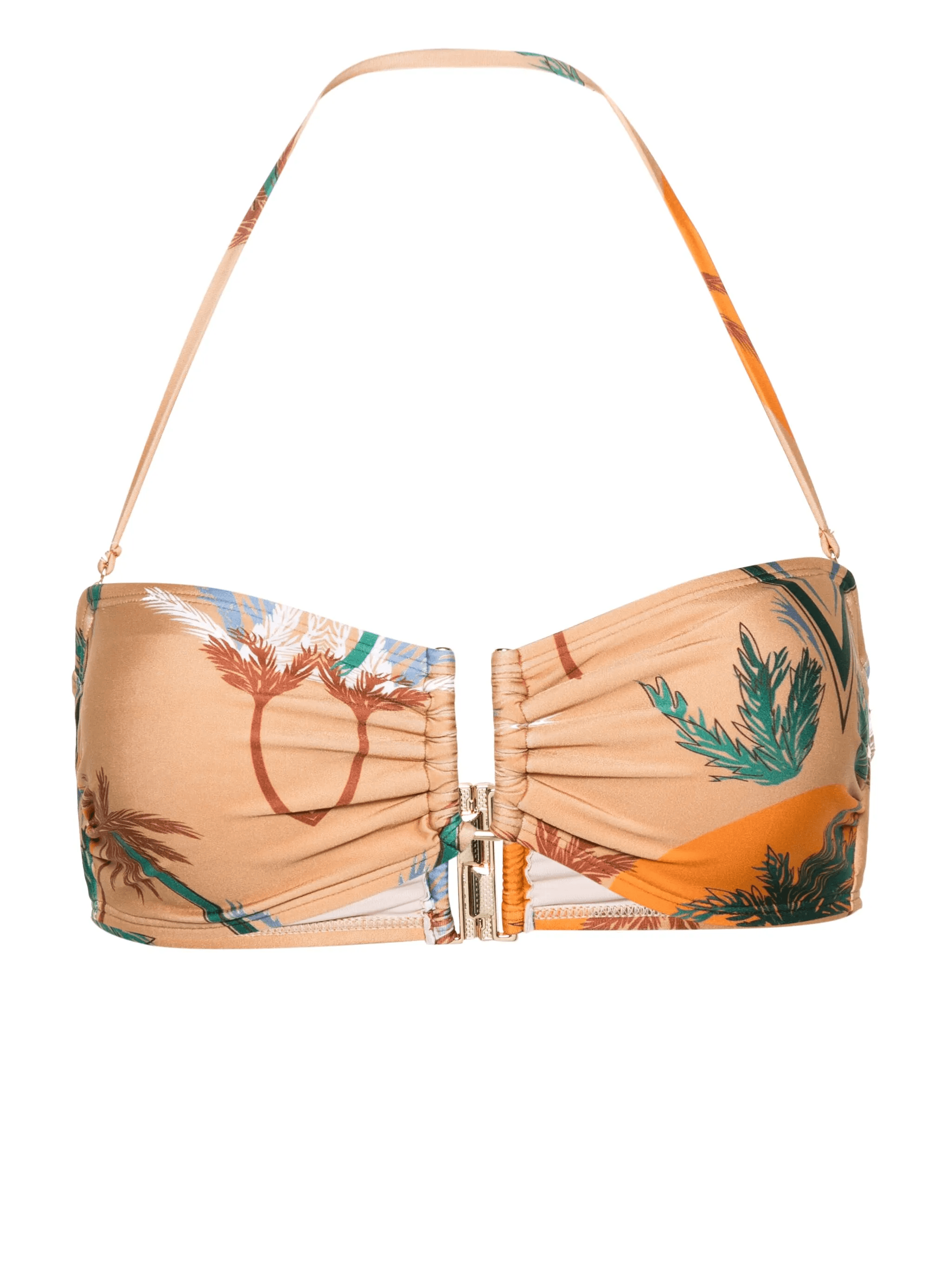 palm tree-print bikini top - Image 1