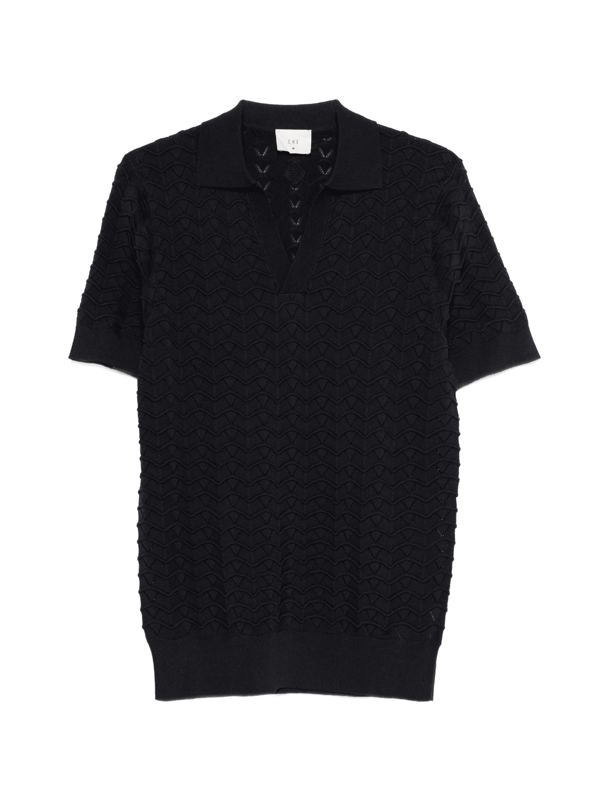 open-neck T-shirt - Image 1