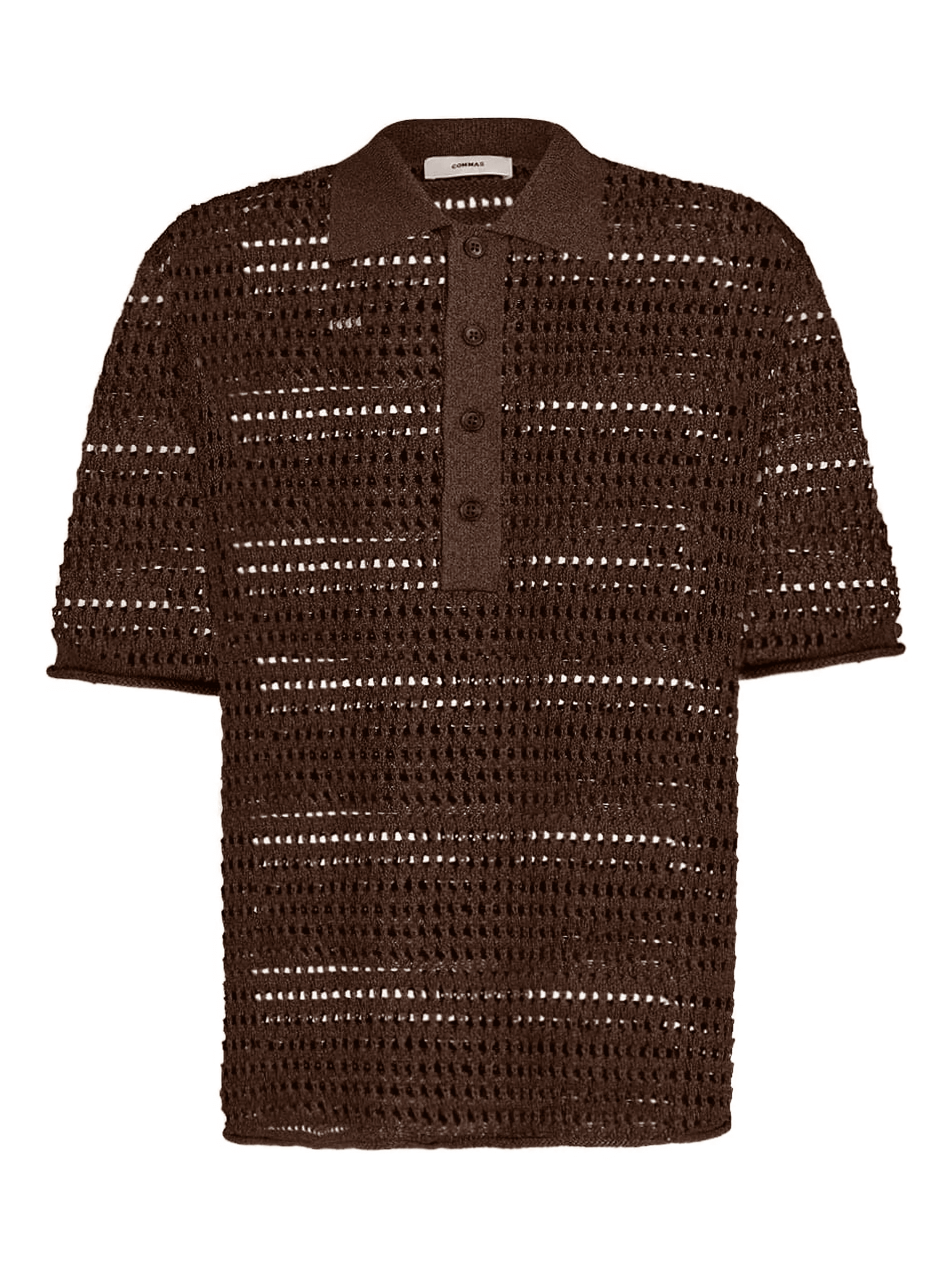 open-work polo shirt - Image 1