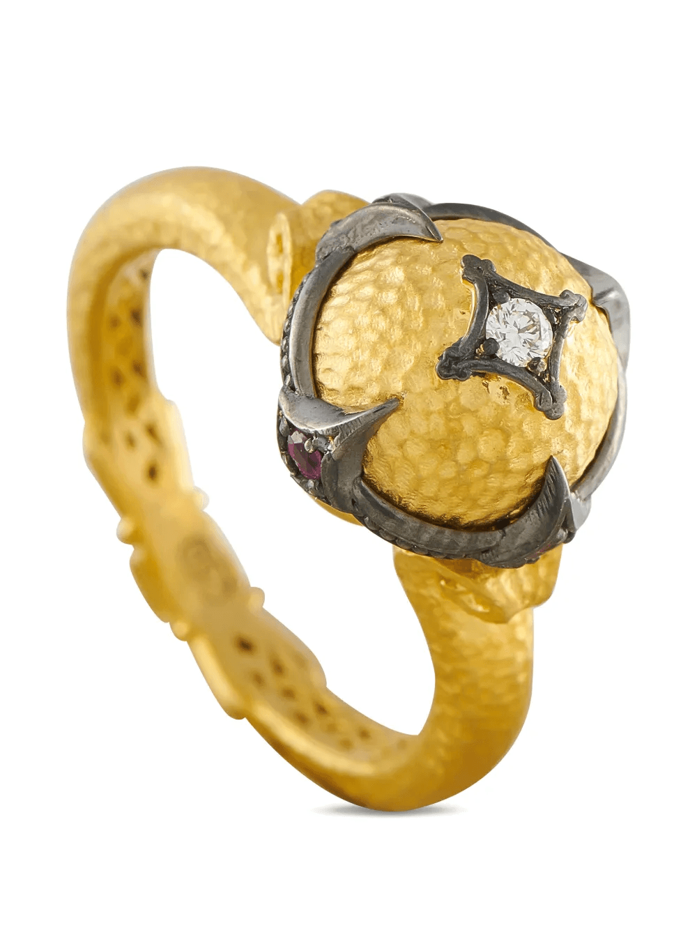 diamond and ruby ring - Image 1