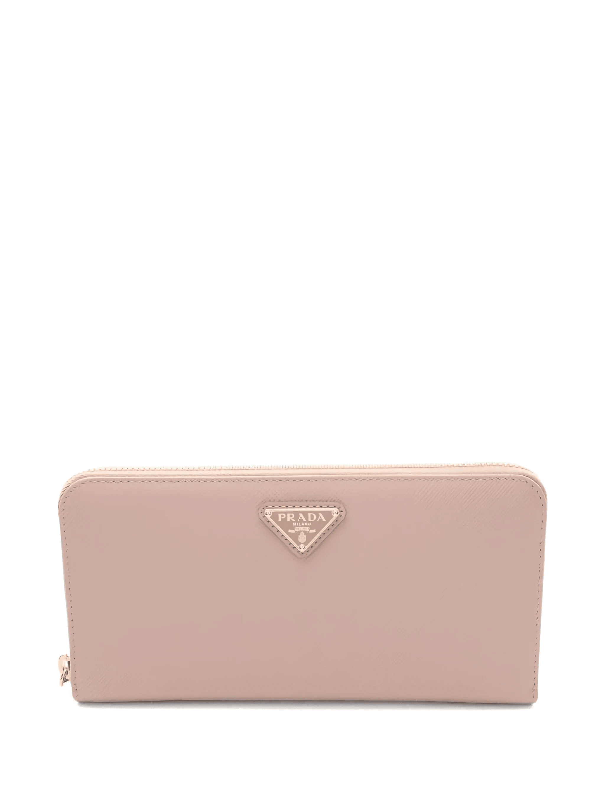 2020s triangle round zip saffiano wallet - Image 1