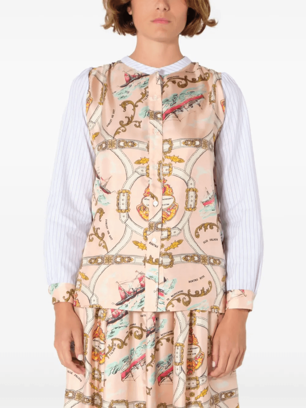 mix-print shirt - Image 1