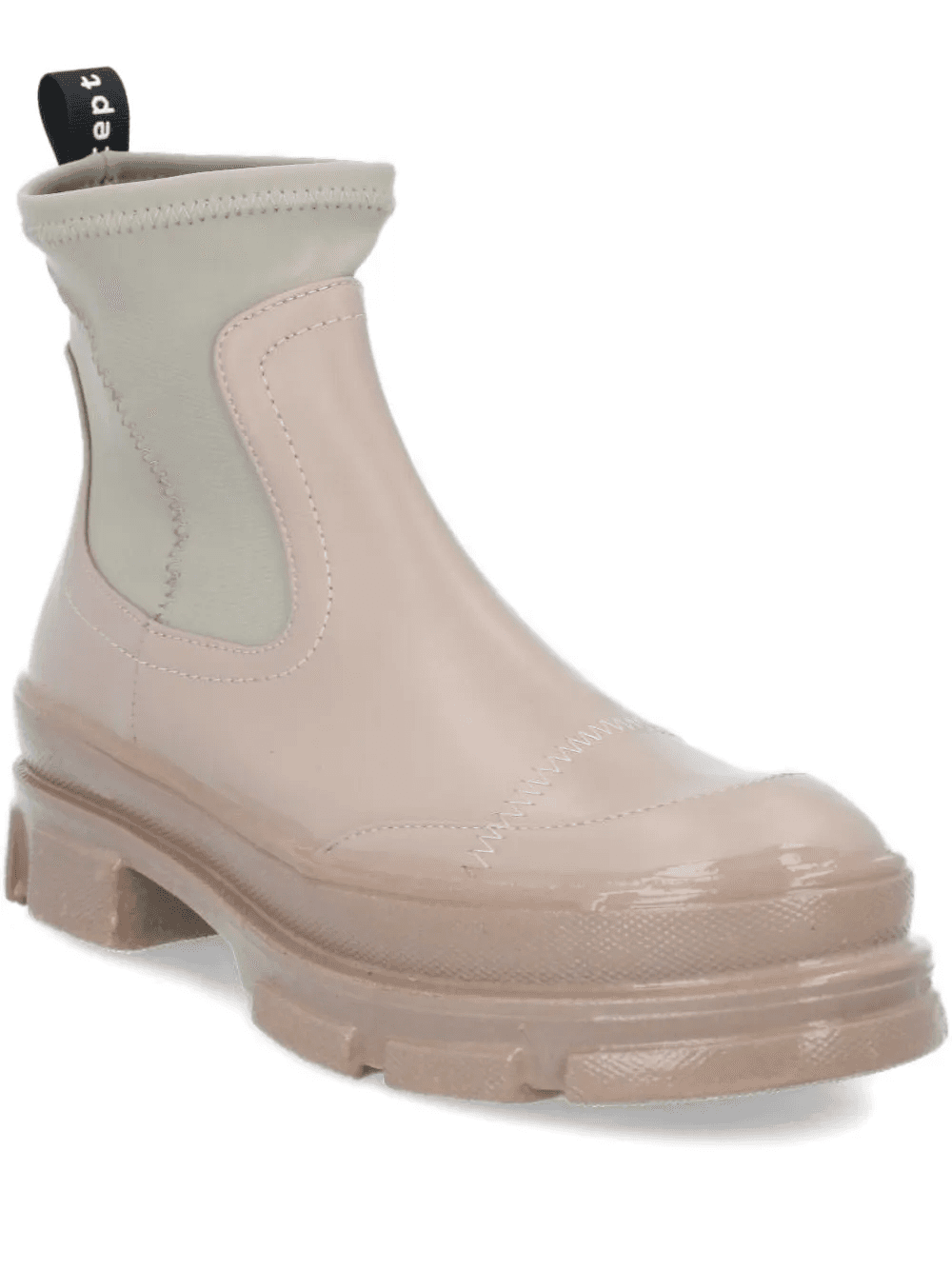 elastic-panelled chunky sole boots - Image 1