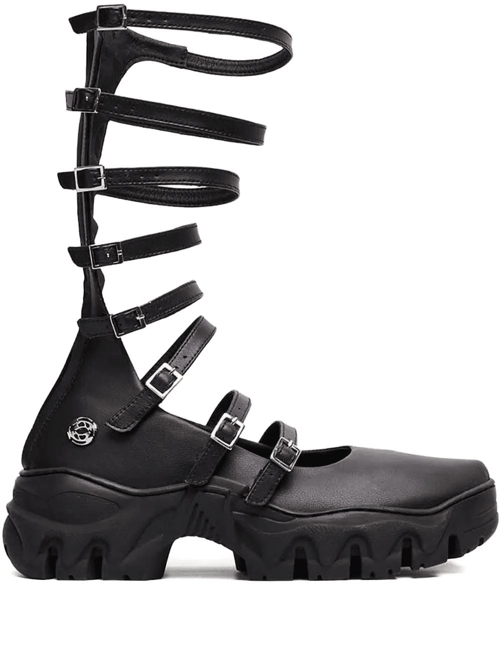 strappy buckled ballet flats - Image 1