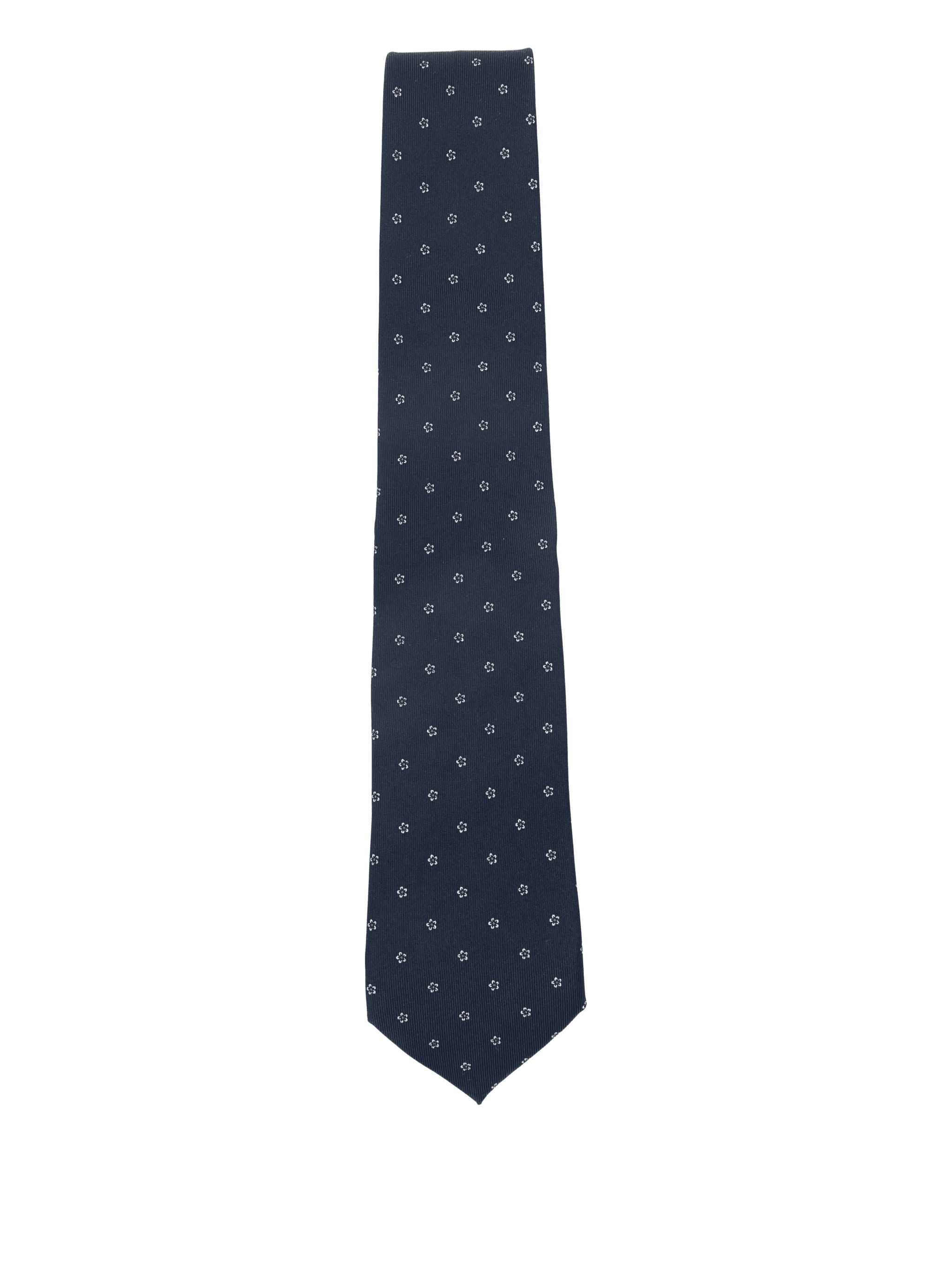floral-pattern silk tie - Image 1