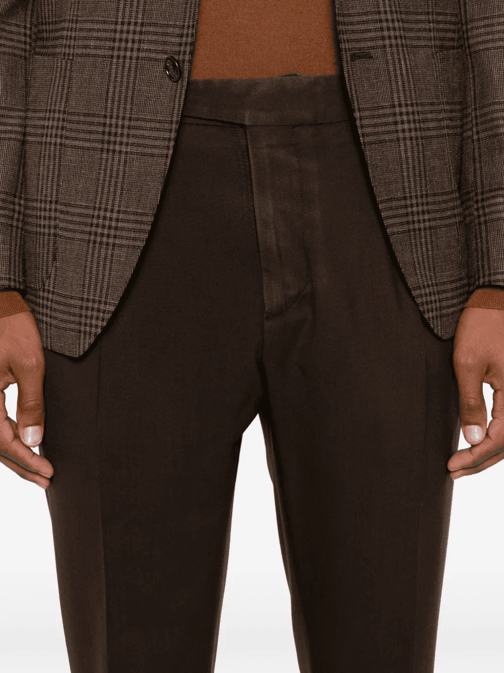 pleated-detail tailored trousers - Image 1