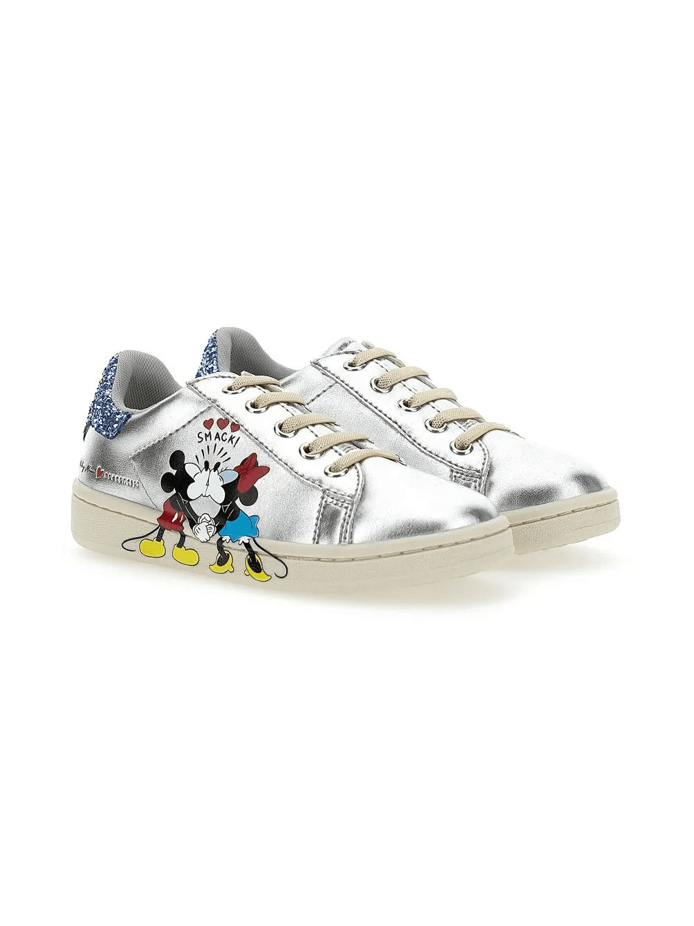 Mickey + Minnie glitter-detail sneakers - Image 1