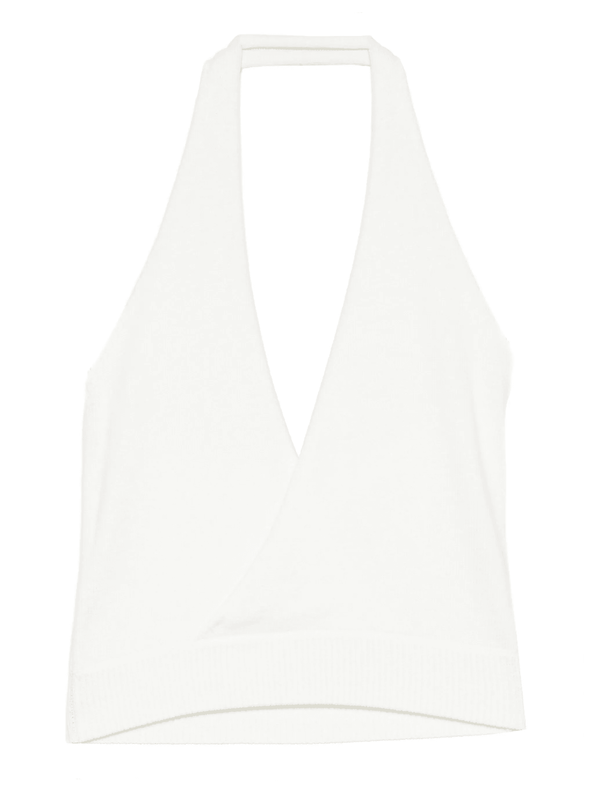 halterneck knitted tank top - Image 1
