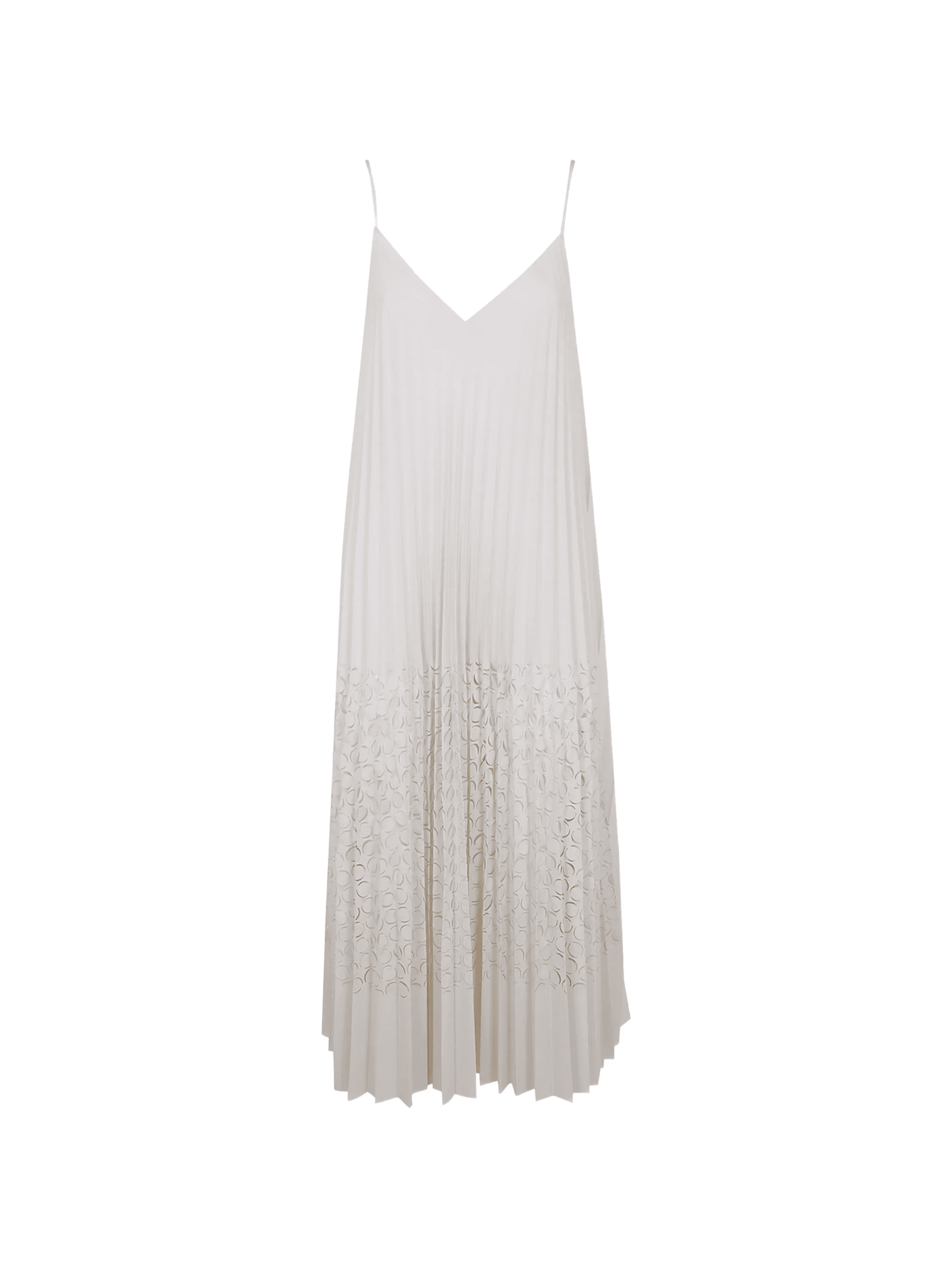 pleated laser-cut maxi dress - Image 1