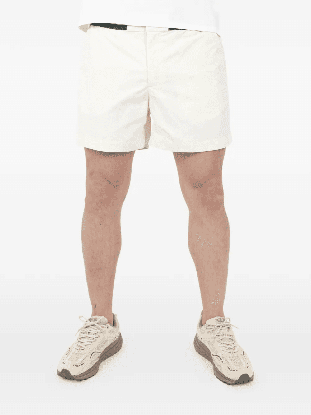 striped-waistband shorts - Image 1