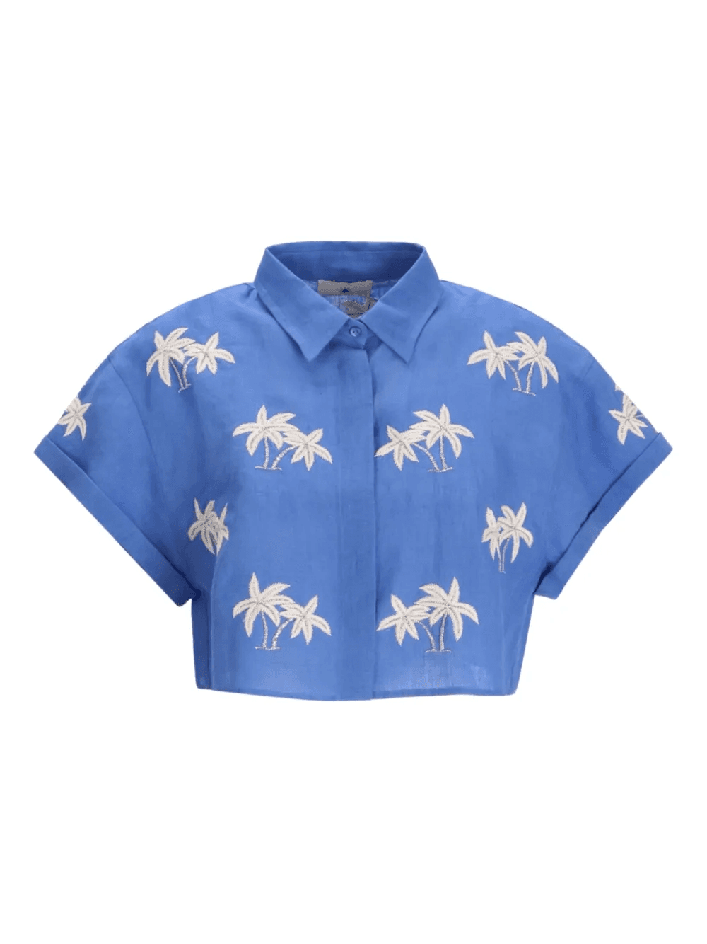 palm-tree linen shirt - Image 1