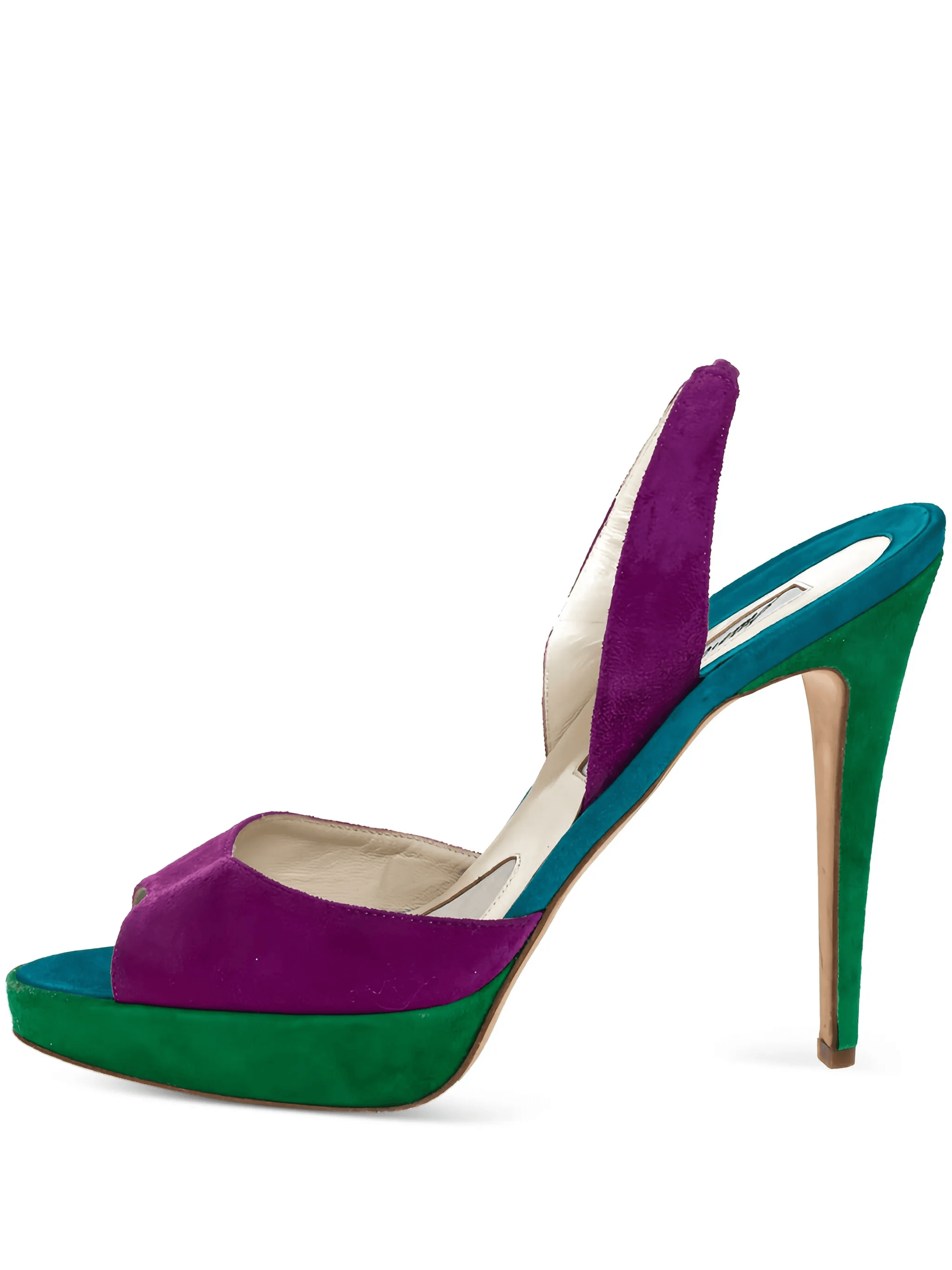 pre-owned 125mm slingback platform sandals - Image 1