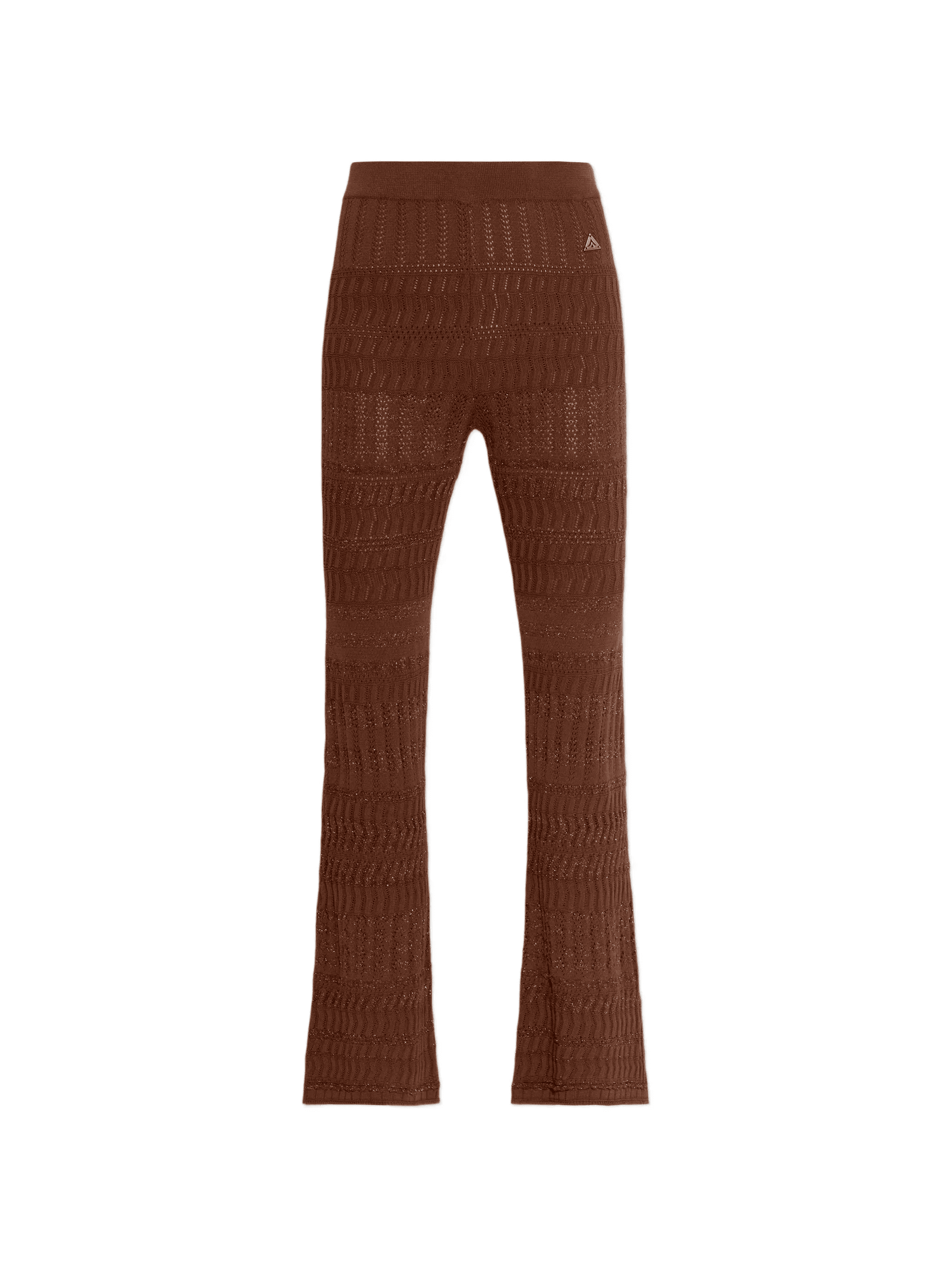 openwork straight-leg trousers - Image 1
