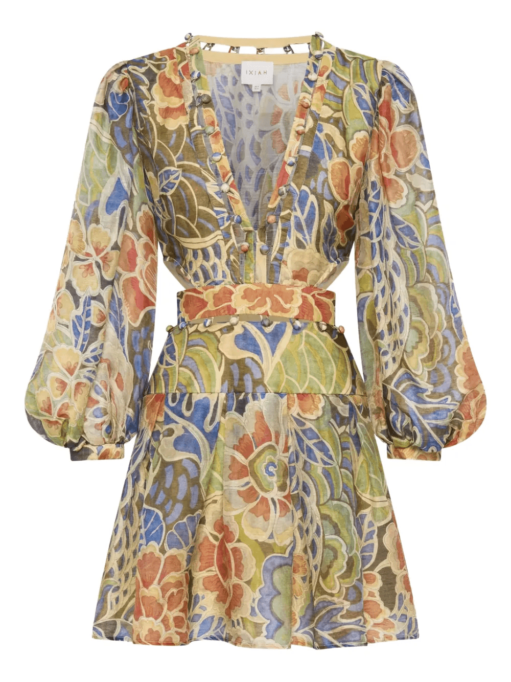 Casablanca floral-print mini dress - Image 1