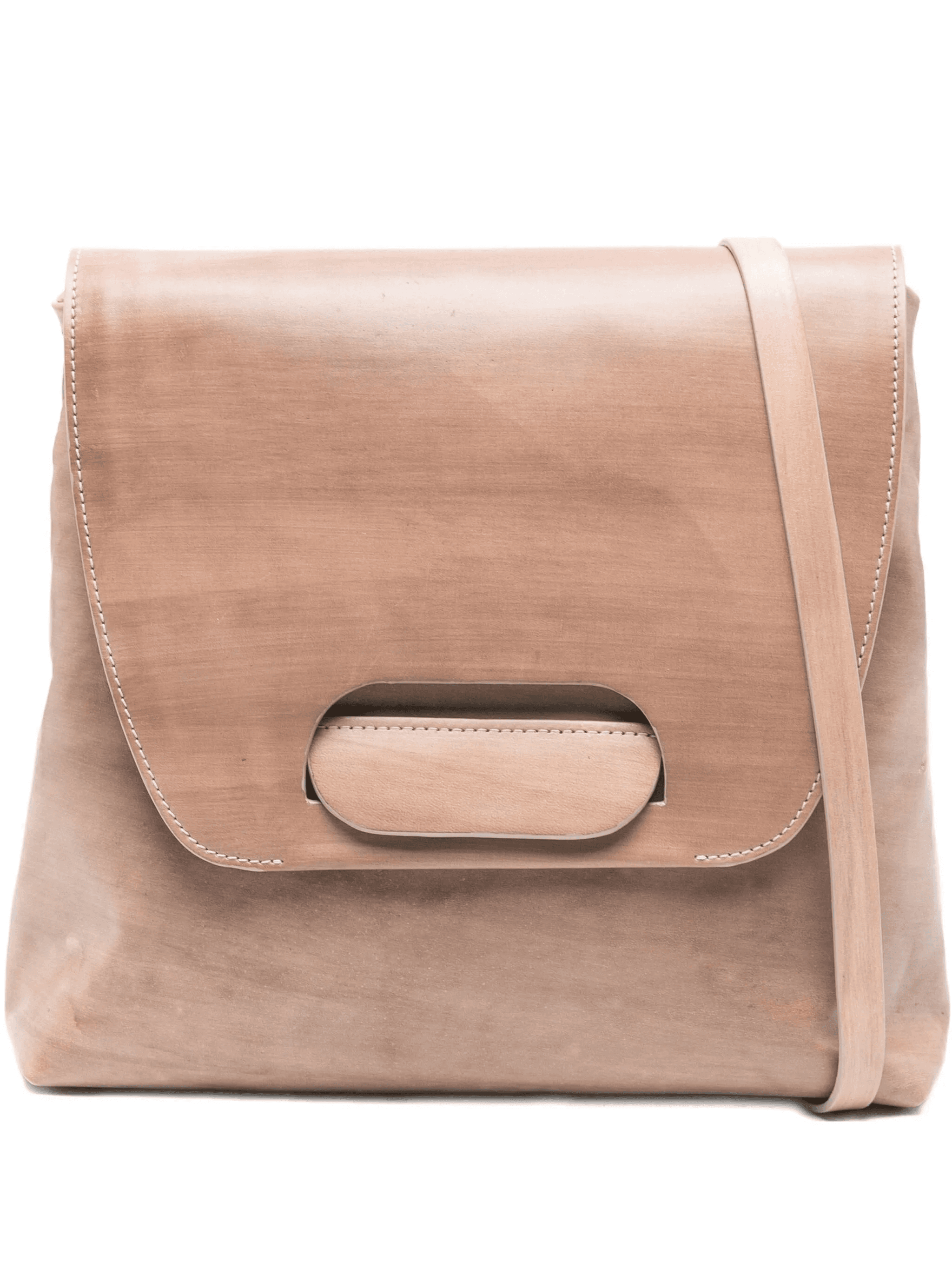 leather flap-detail shoulder bag - Image 1