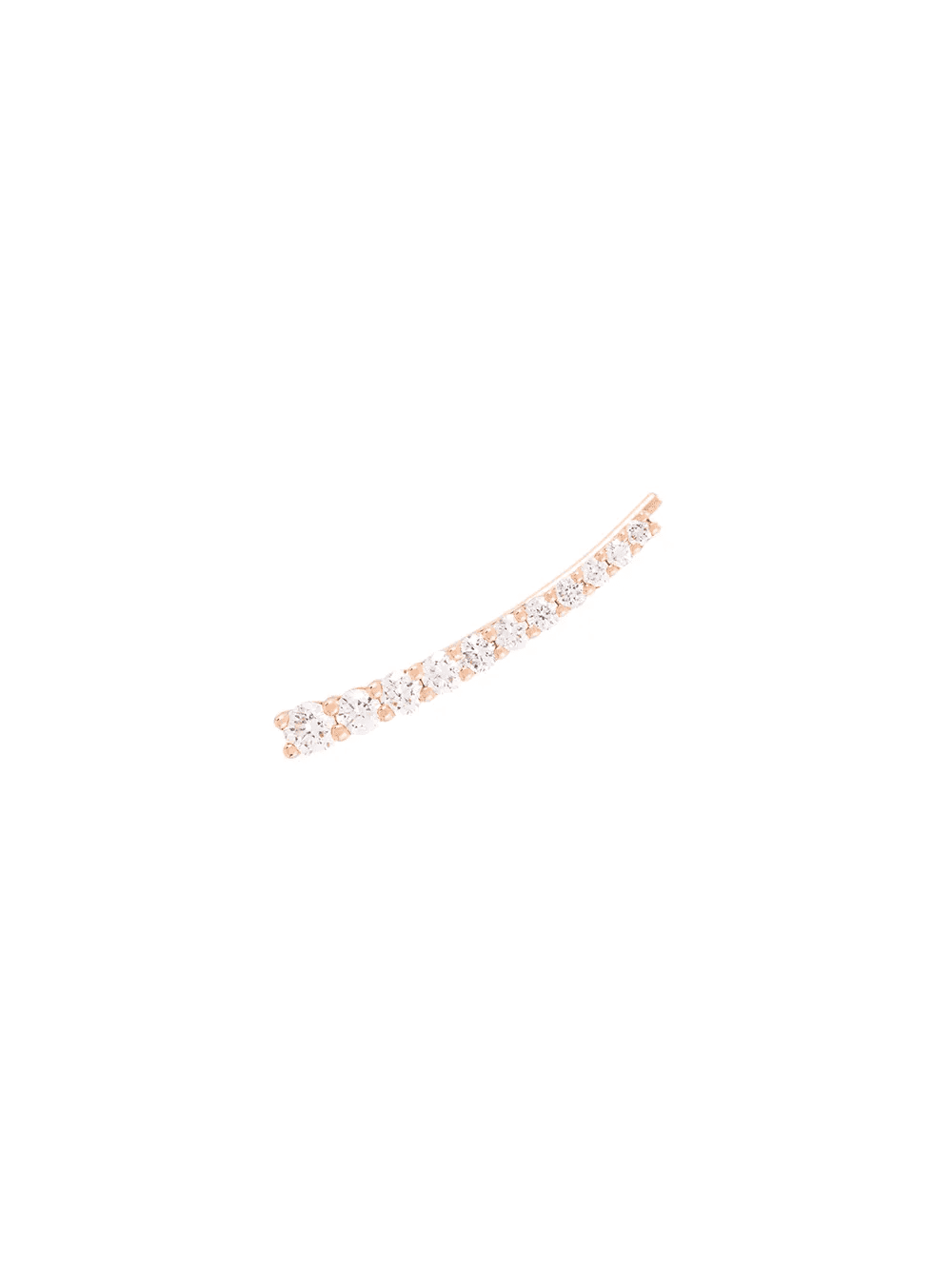 18kt rose gold DASHA SUPER FINE diamond left cuff earring - Image 1