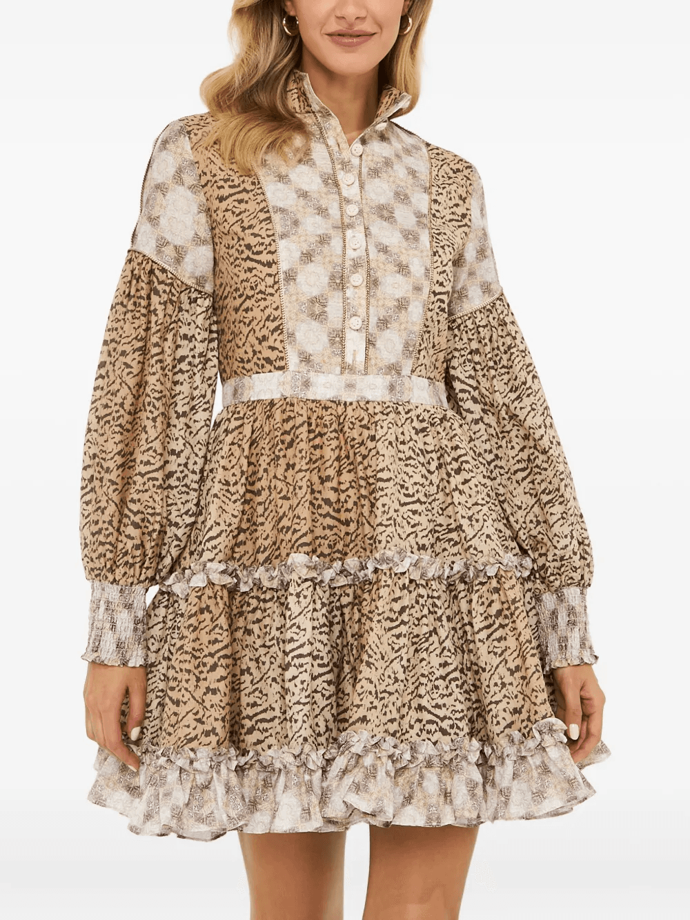 Euphoric patterned mini dress - Image 1