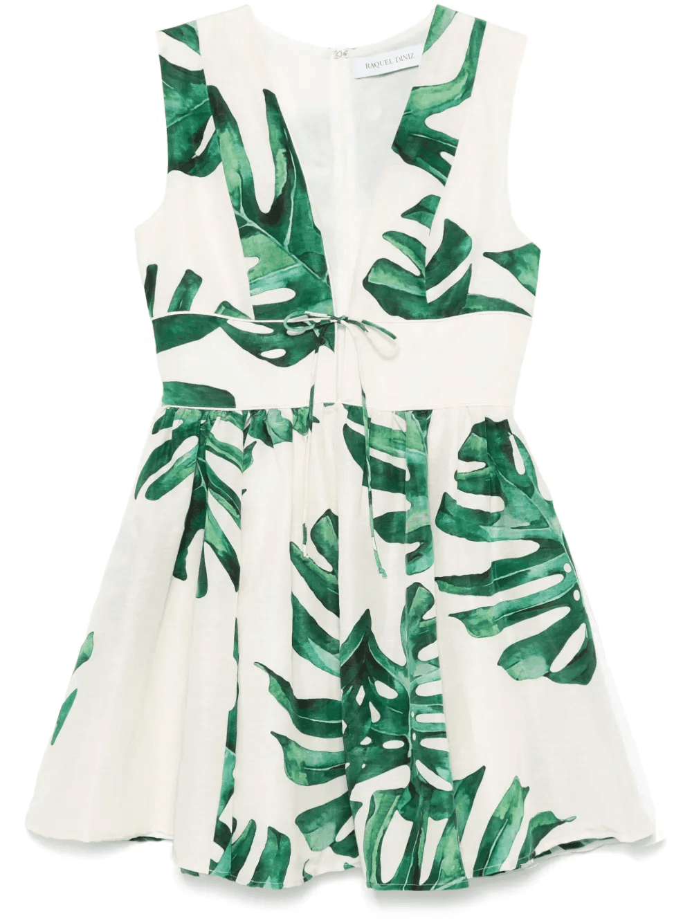 leaf-print dress - Image 1