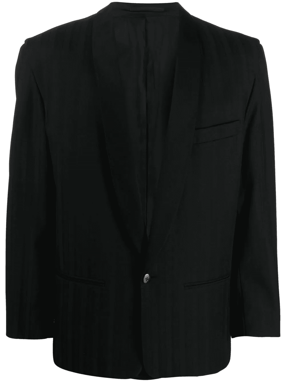 1980s tonal striped dinner jacket - Image 1