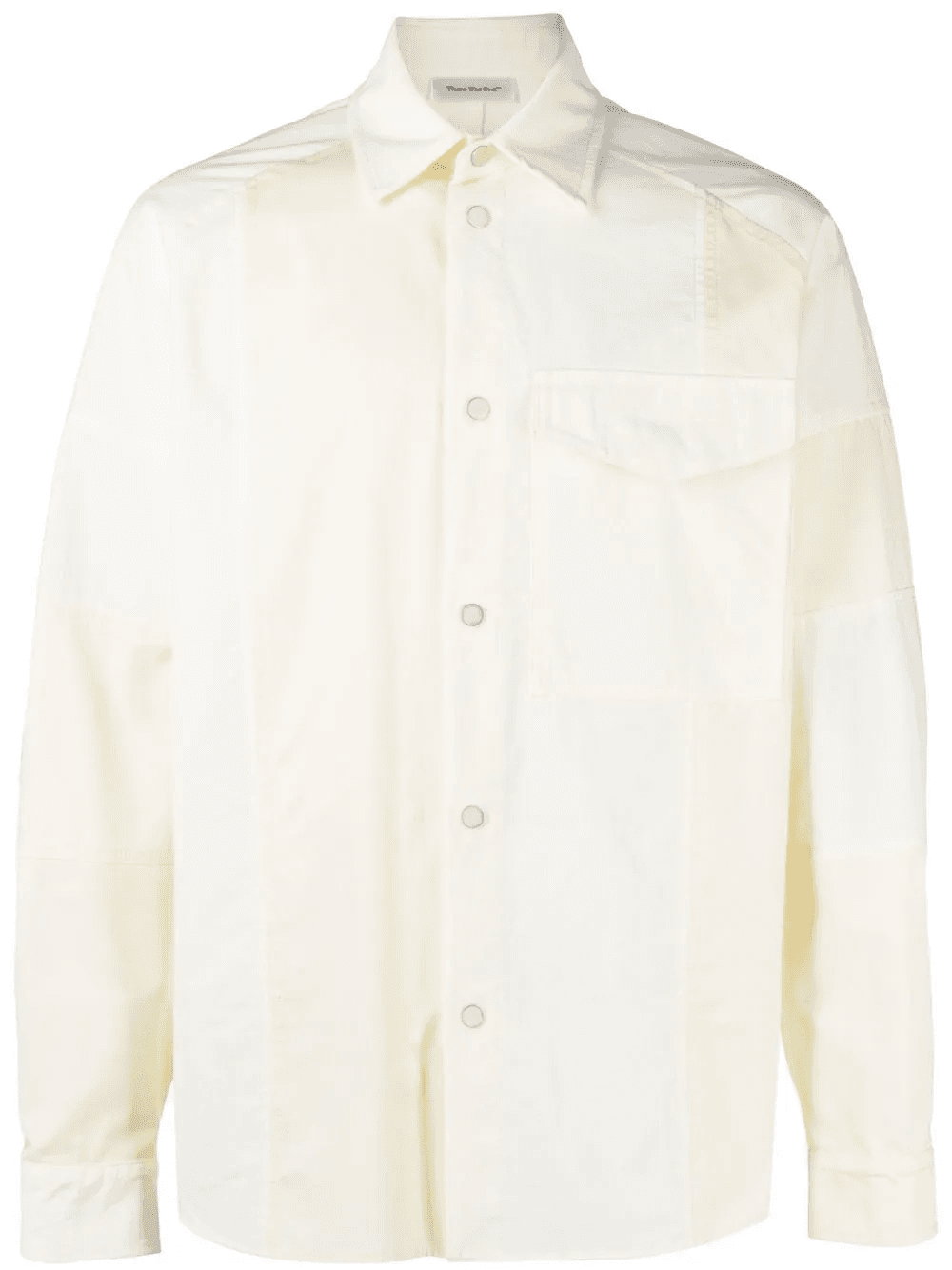 patchwork cotton overshirt - Image 1