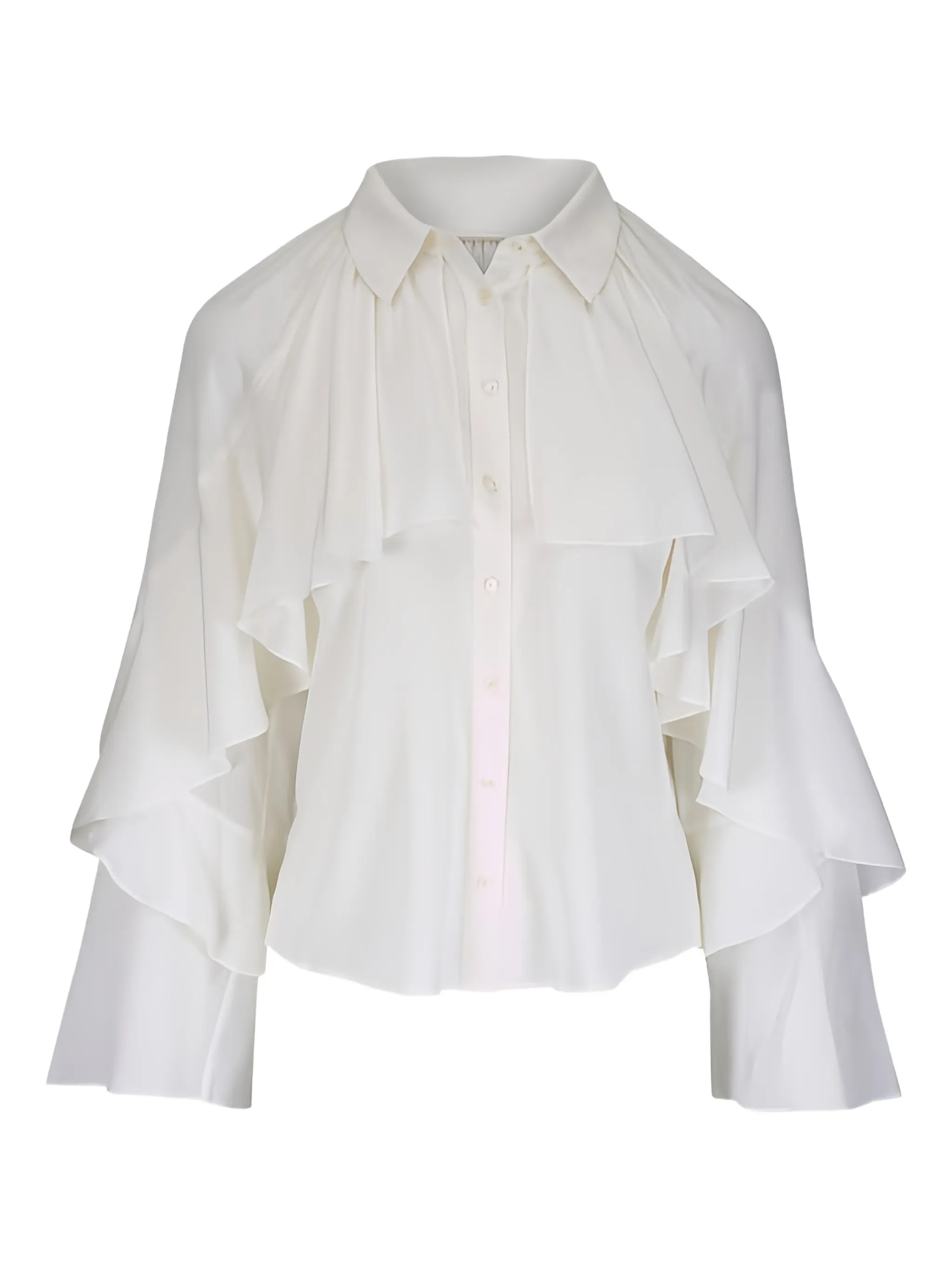 Demaris ruffled bell-sleeve shirt - Image 1