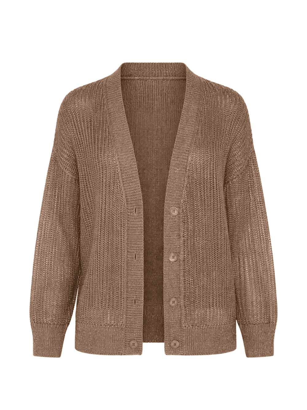 open texture cardigan - Image 1