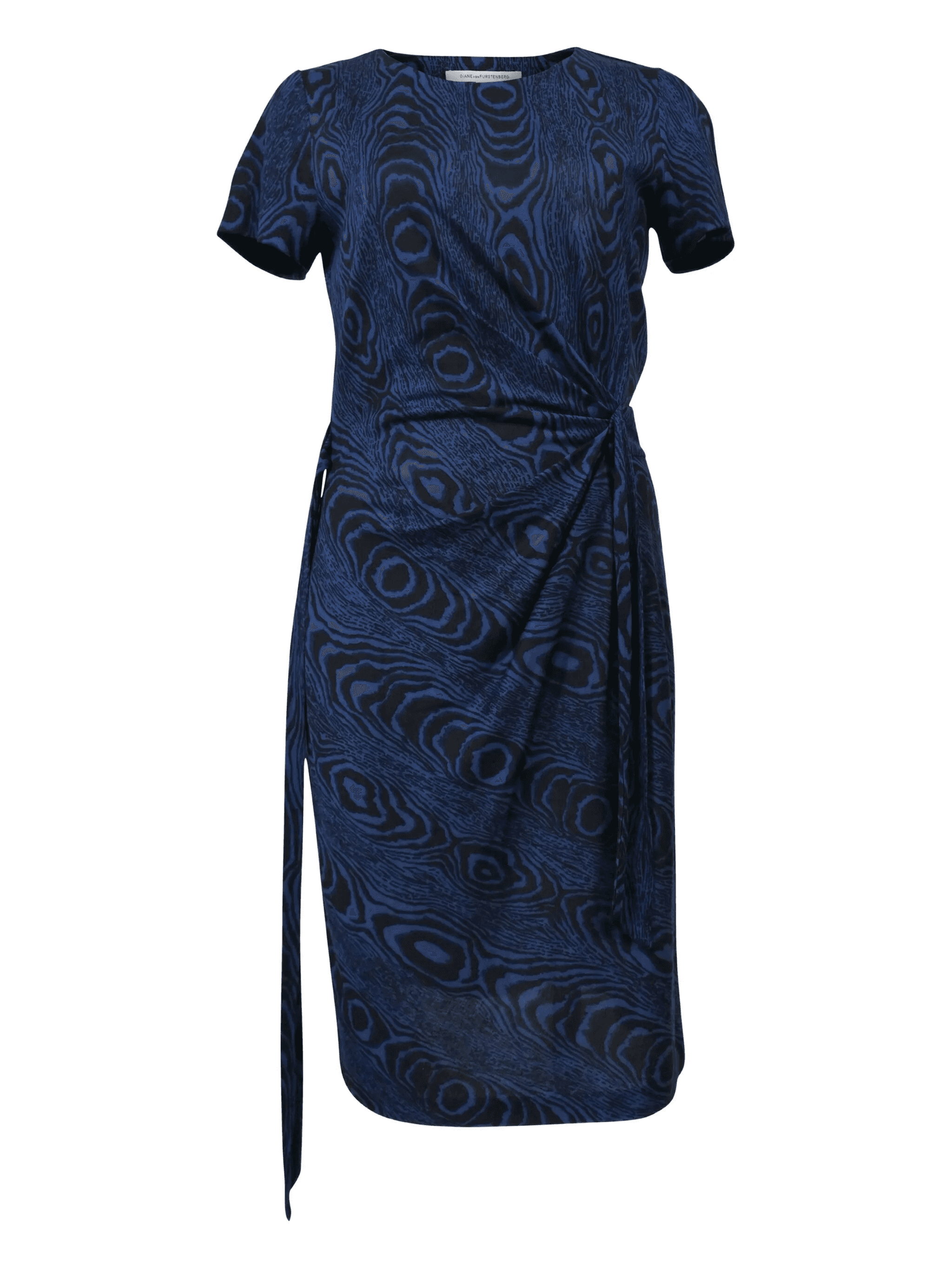 wood grain-printed dress - Image 1