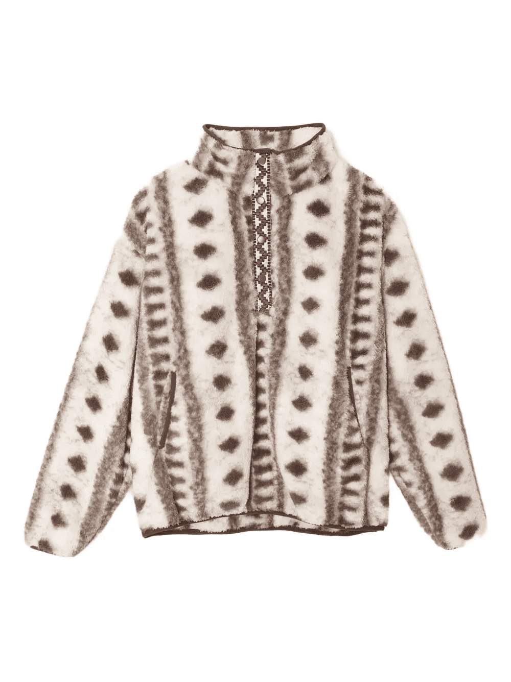 geometric-pattern sweatshirt - Image 1