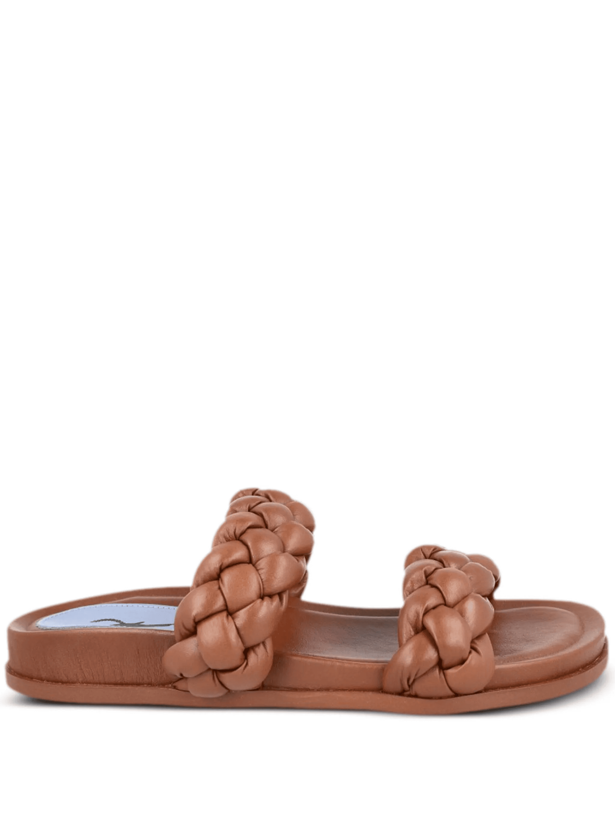 braided leather slides - Image 1