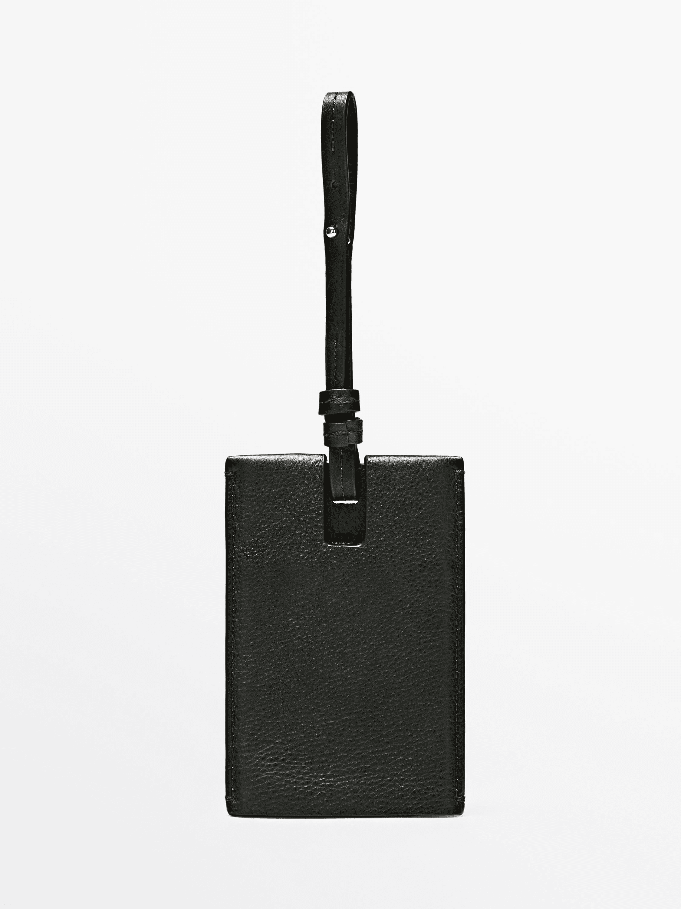 Nappa leather travel tag - Image 1