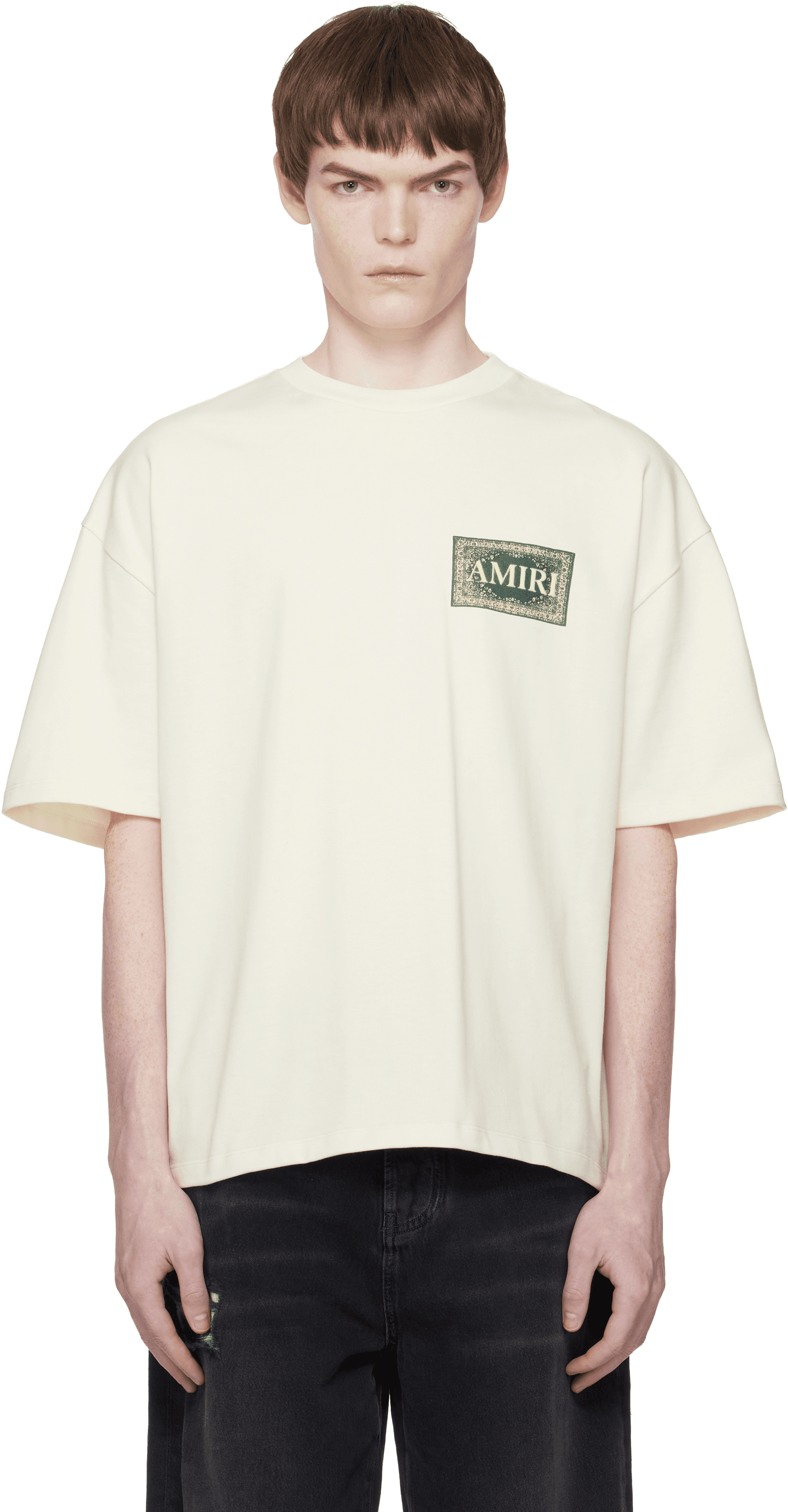 White Bandana Oversized T-shirt - Image 1