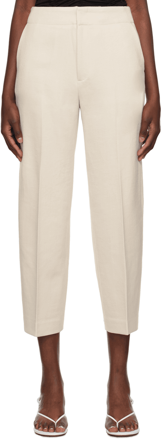 Beige Cheval Trousers - Image 1