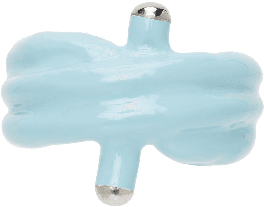 SSENSE Exclusive Blue Alan Crocetti Edition Double Knot Ring - Image 1