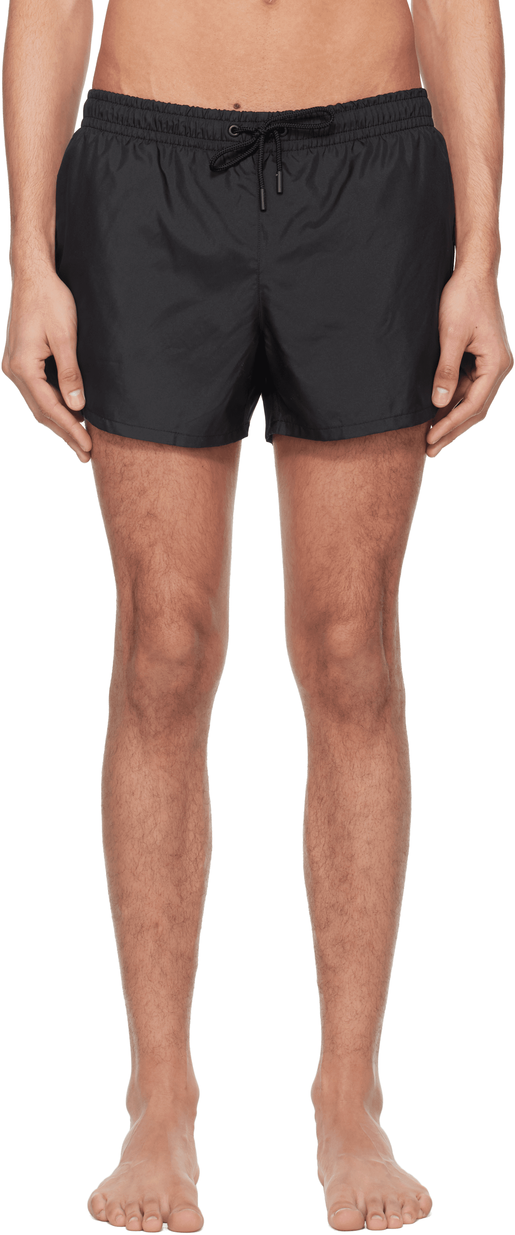 Black Short Length Swim Shorts - Image 1