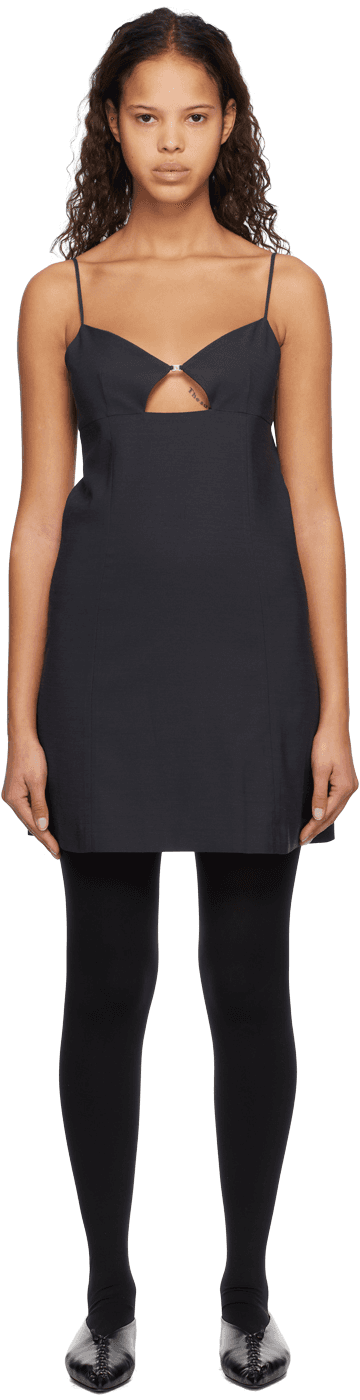 Navy Cutout Minidress - Image 1