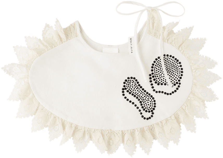 Kids White Josefa Collar - Image 1