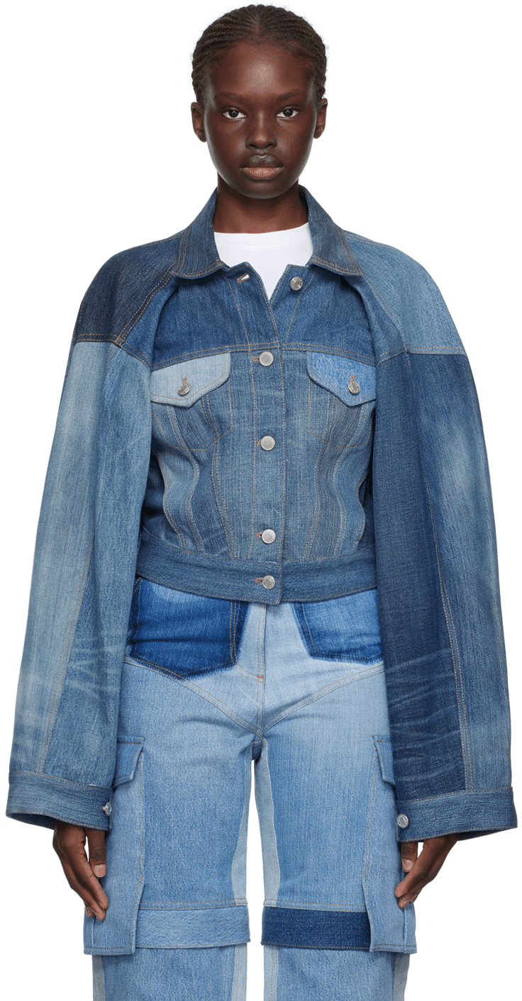 Blue Slouch Denim Jacket - Image 1