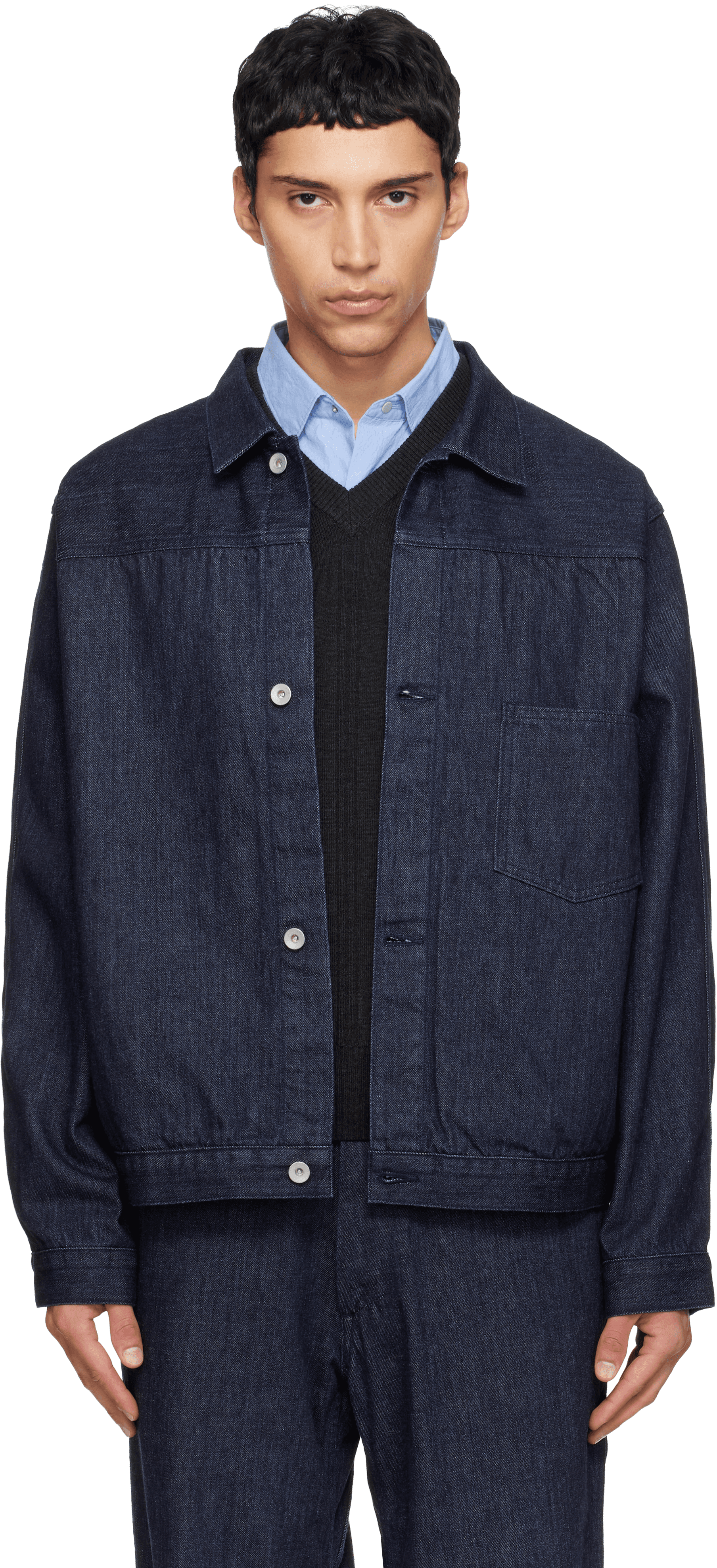 Blue Short Denim Jacket - Image 1