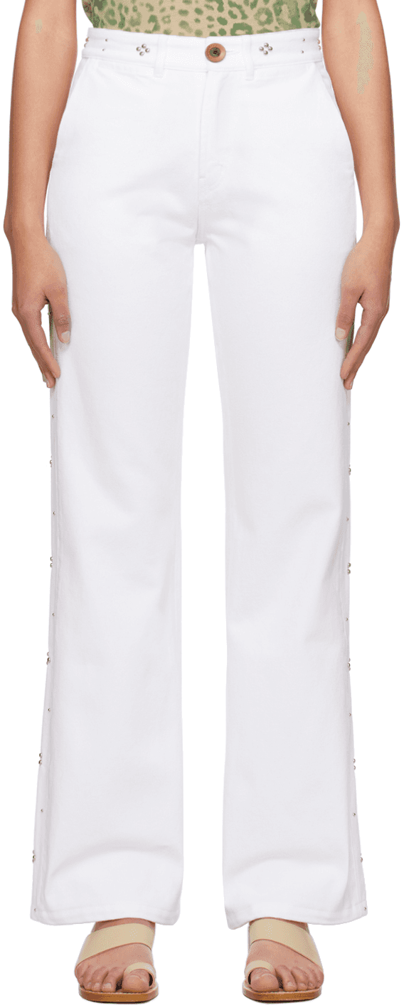 White Heritage Jeans - Image 1
