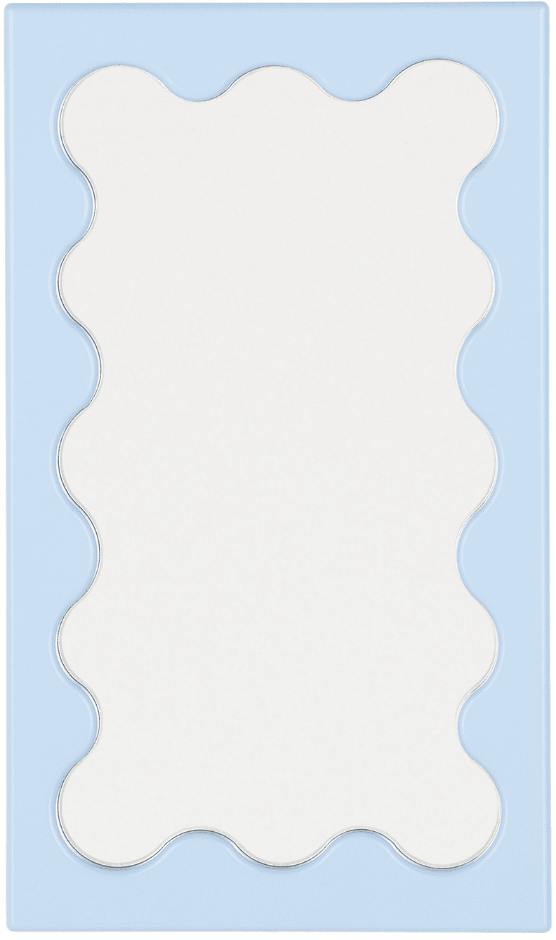 Blue Curvy Micro Mirror - Image 1