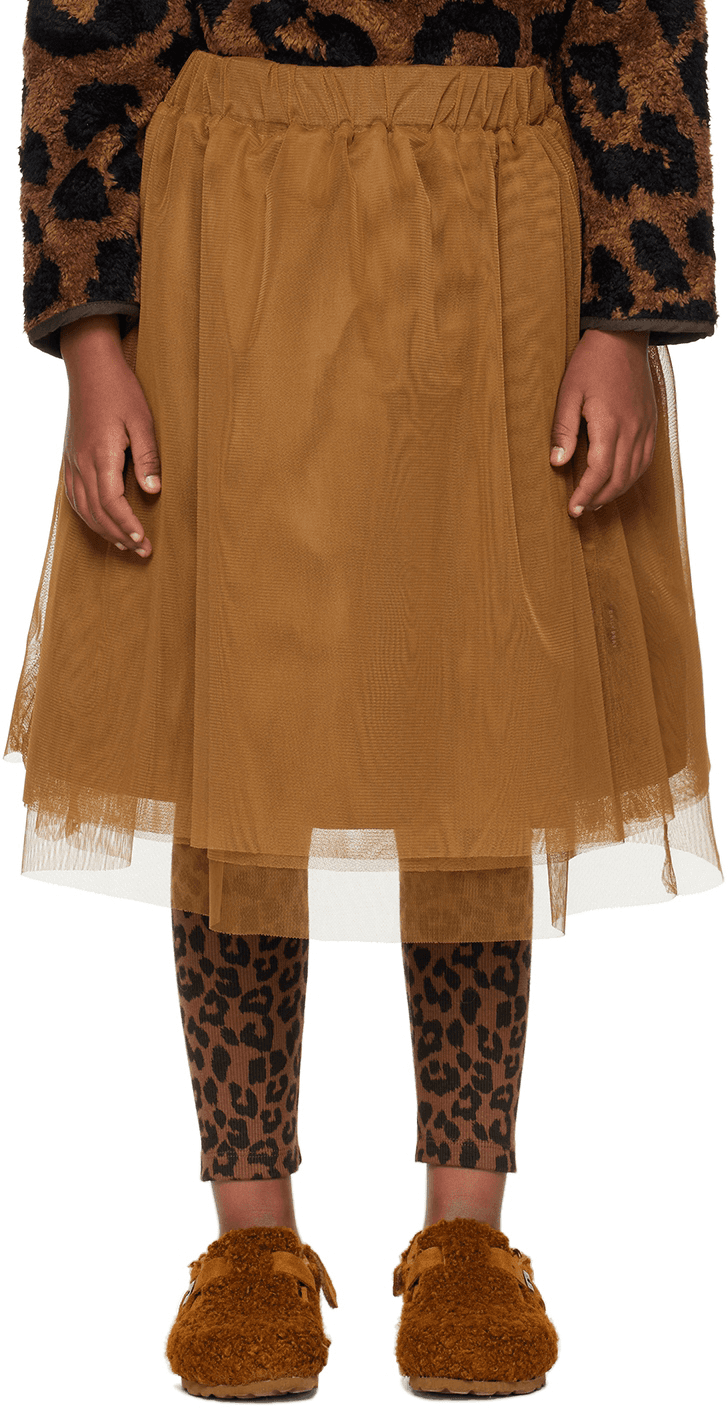 Kids Brown Celia Skirt - Image 1