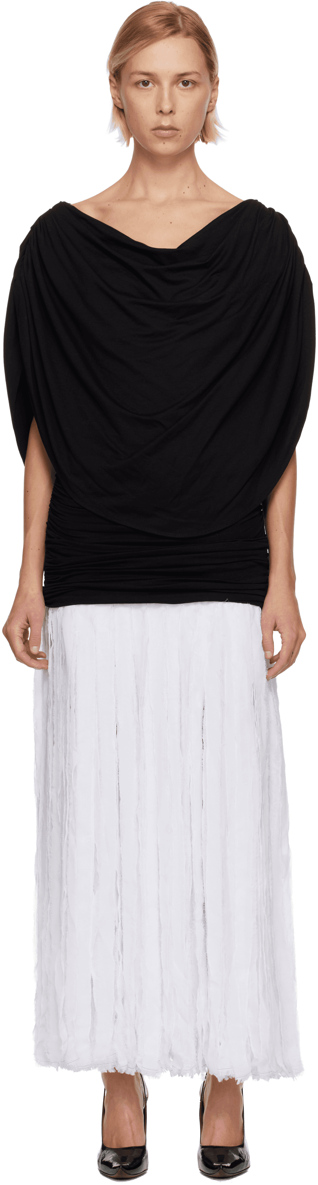 Black & White Laura Maxi Dress - Image 1