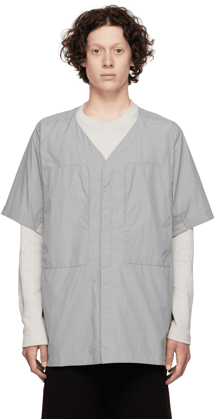 Gray Nylon Shirt - Image 1