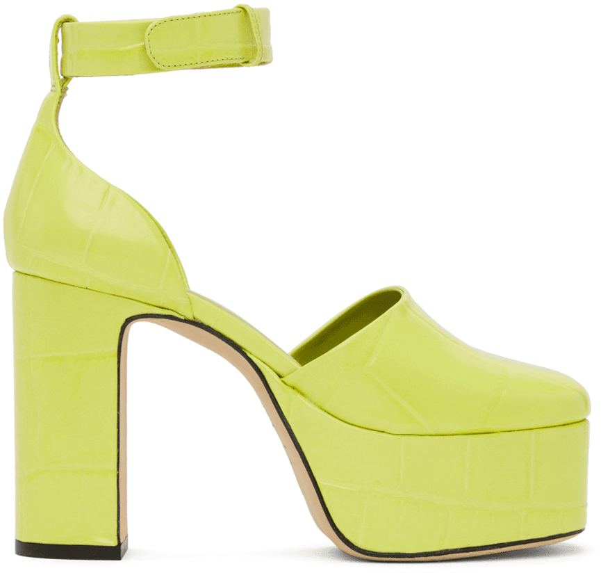 Green Barb Heels - Image 1