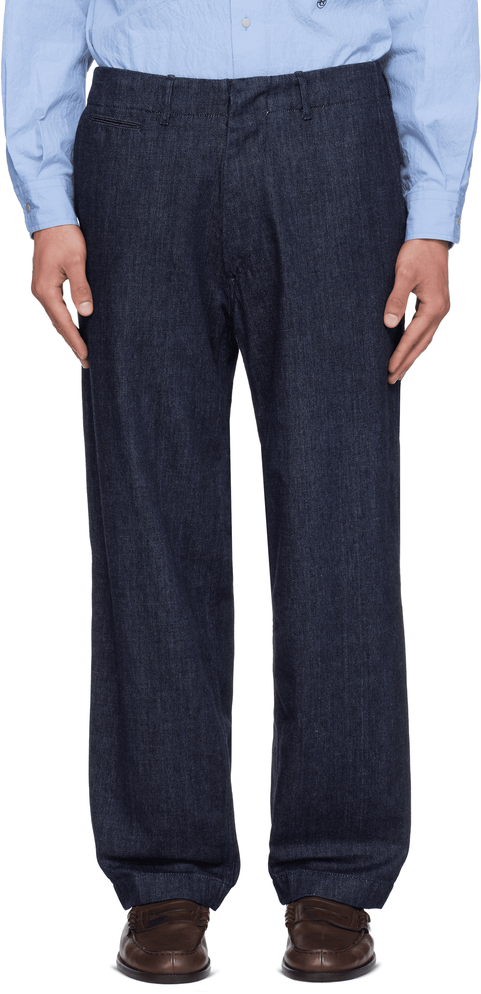 Navy Wide Jeans - Image 1